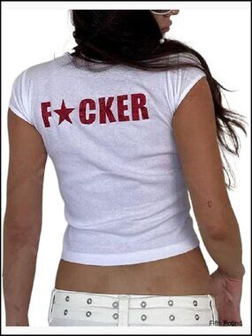 Women's Crop Top Slim Fit Short Sleeve Graphic Tee Summer Streetwear